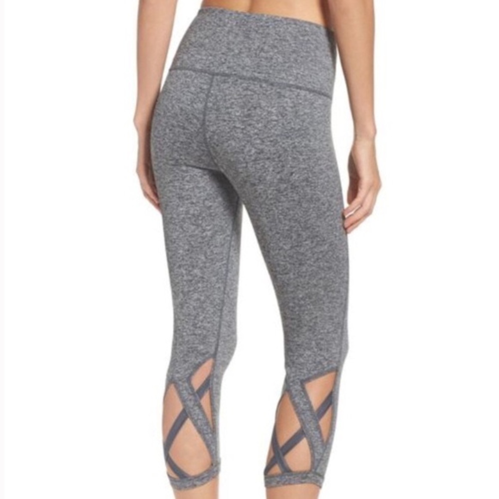 Gray Zella crisscross yoga pants